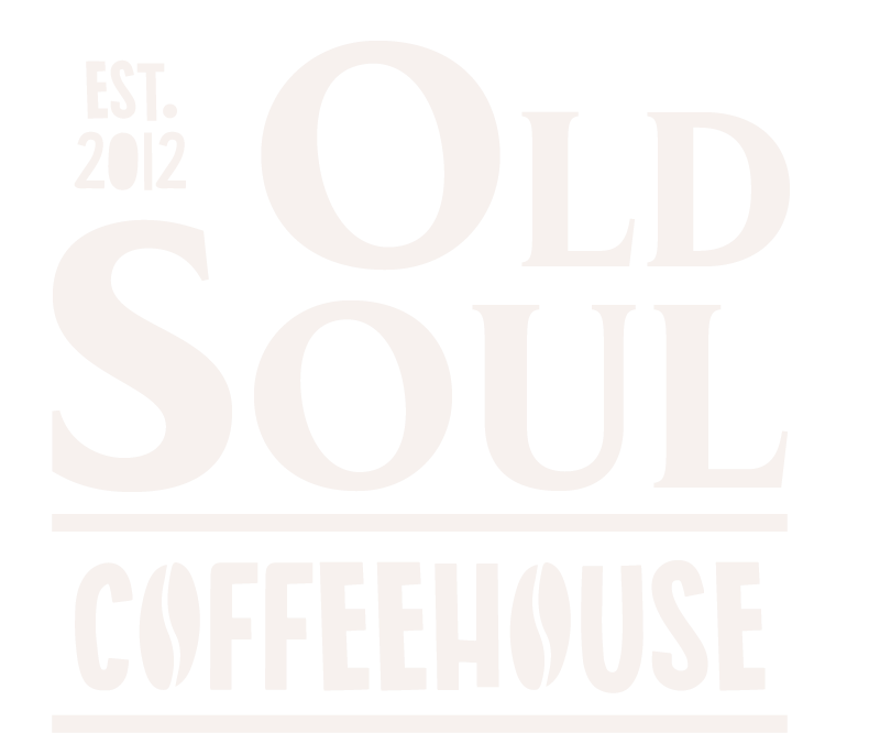 Old soul coffeehouse white logo design