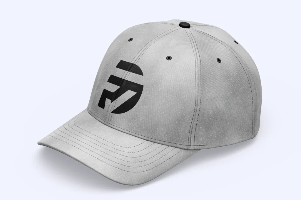 Branded cap design featuring custom logo by Birmingham logo designer