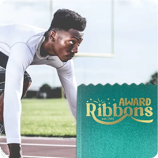 Logo design Mockup on ribbon