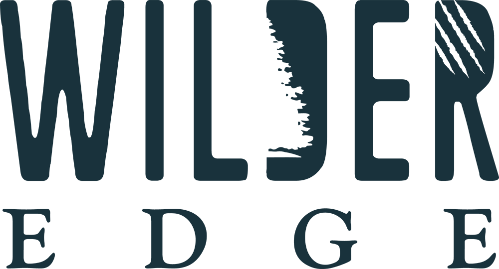 blog branding logo with rugged outdoor typography and textured character design