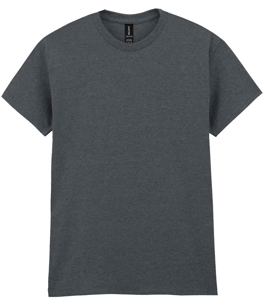 Heather dark grey t-shirt - unisex crew neck tee with a soft, textured cotton blend, perfect for casual wear or custom designs