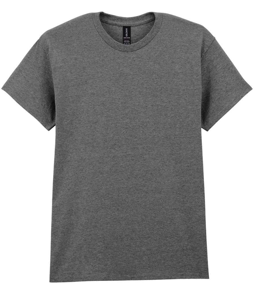 Heather dark charcoal t-shirt – unisex crew neck with a soft cotton-poly blend and subtle texture, ideal for printing or everyday wear