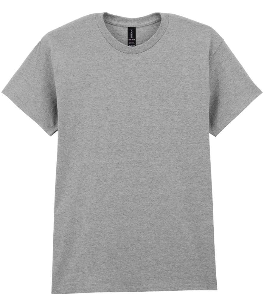 Heather dark grey t-shirt - mid-tone unisex crew neck tee in a soft cotton blend, ideal for custom prints or casual wear