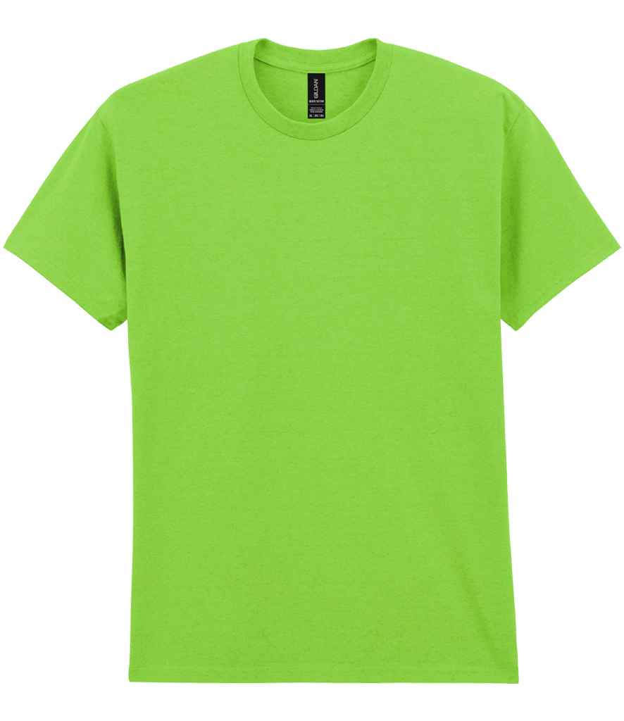 Lime green t-shirt - bright unisex crew neck blank tee for printing or embroidery