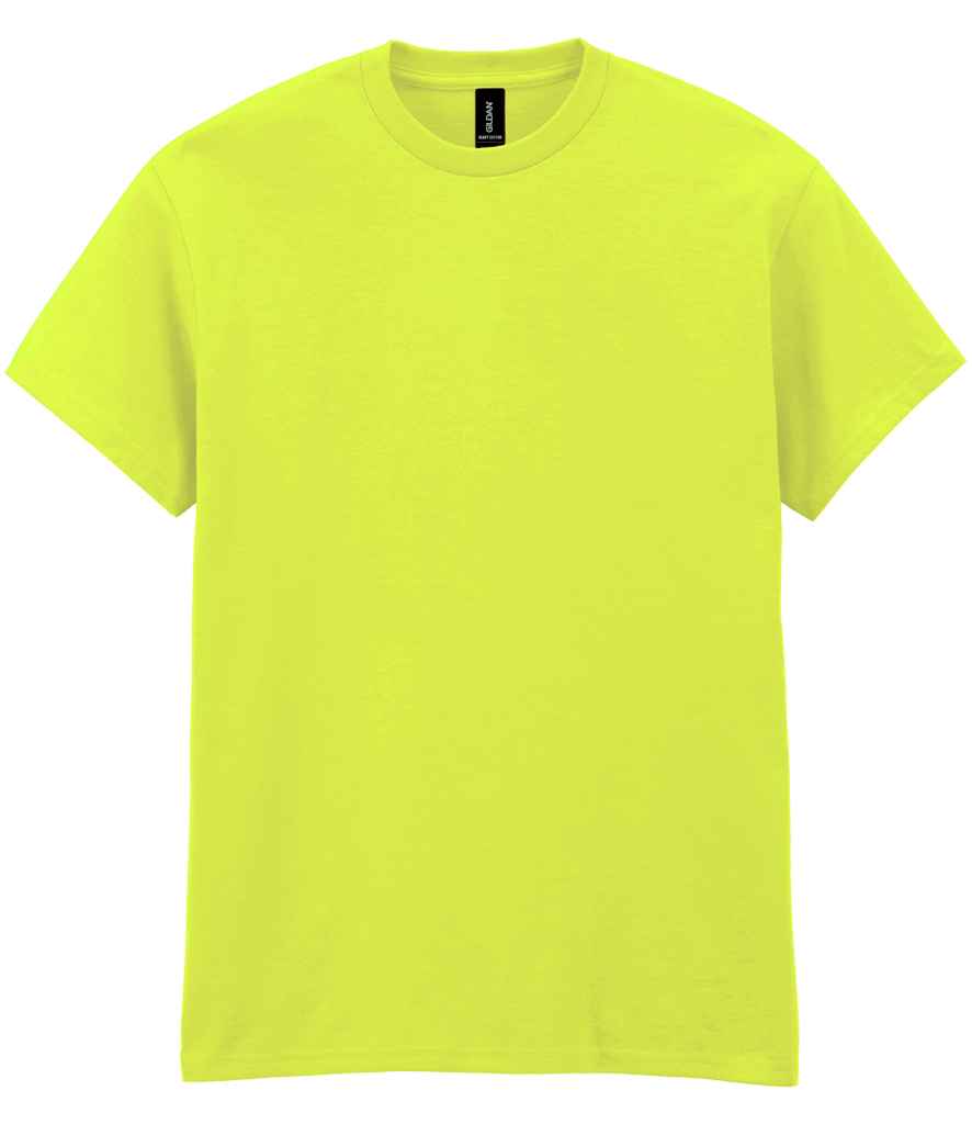 Neon yellow t-shirt - vibrant unisex blank crew neck tee perfect for high-visibility or custom designs